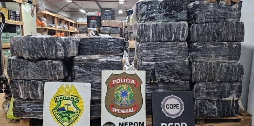 Mais de uma tonelada de droga é apreendida em Vila Celeste em Santa Helena