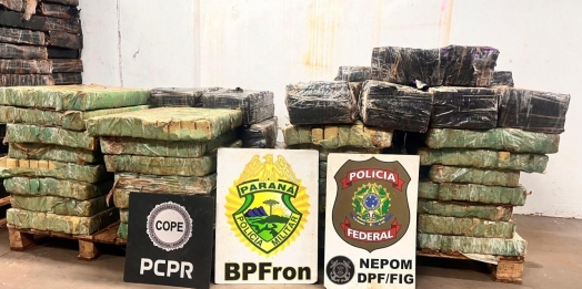 Mais de uma tonelada de maconha é apreendida pela polícia em Santa Helena
