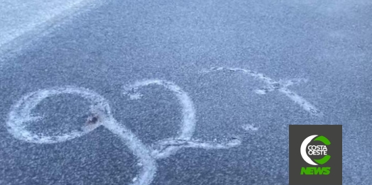 Medianeira amanhece com geada e temperaturas abaixo de 0°C