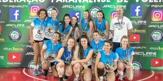 Medianeira é bicampeã do Paranaense sub 16 de Voleibol Feminino