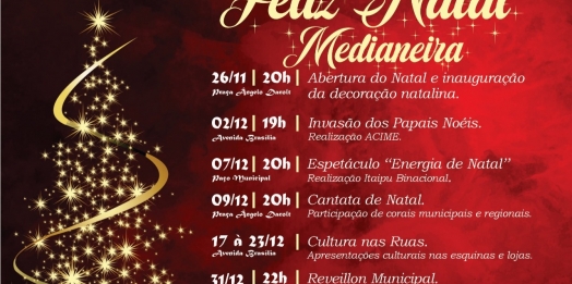 Medianeira já está entrando no clima do Natal