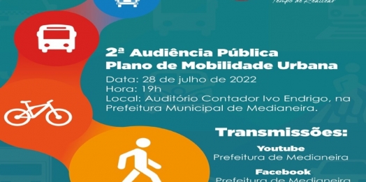 Medianeira realiza 2ª Audiência Pública do Plano de Mobilidade Urbana
