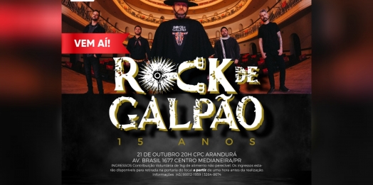 Medianeira recebe show da banda Rock de Galpão através do Sesi Cultura