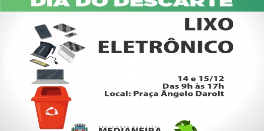 Medianeira terá Dia de Descarte de Eletrônicos em dezembro