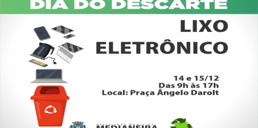 Medianeira terá Dia de Descarte de Eletrônicos em dezembro