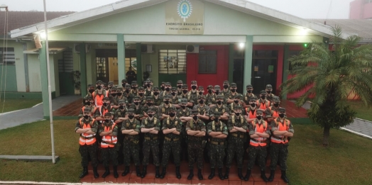 Tiro de Guerra de Medianeira realiza marcha a pé diurna de 8km
