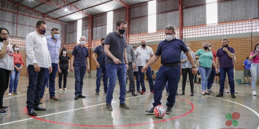 Miniginásio do Portão Ocoí foi oficialmente reinaugurado no sábado em Missal