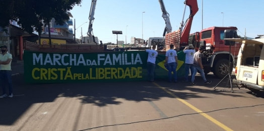 Mobilização pró-governo também aconteceu em Matelândia