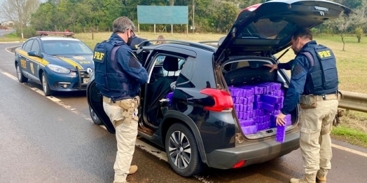 Moradores de Itaipulândia são presos com veículo roubado e droga no Rio Grande do Sul