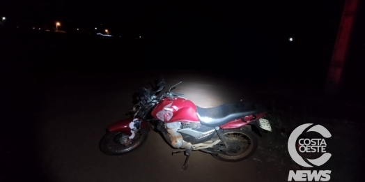 Motociclista é socorrido após acidente na PR 317, em Santa Helena.