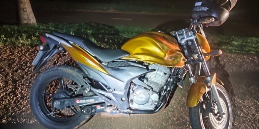 Motociclista fica ferido em acidente na PR 488 em Santa Helena