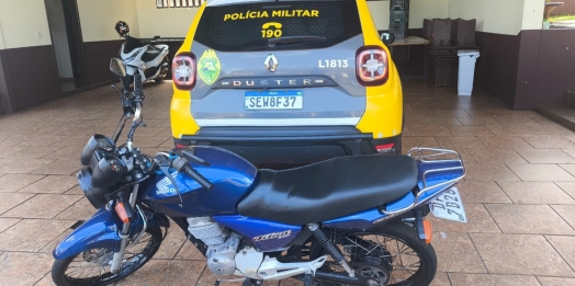 Motociclista sem habilitação é flagrado pela PM em São Miguel do Iguaçu