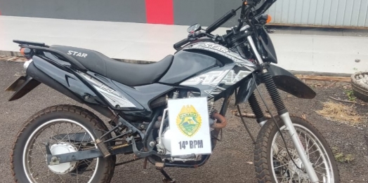 Motocilceta furtada no Paraguai é recuperada em Foz do Iguaçu