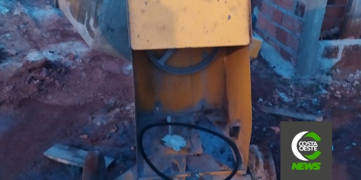 Motor de betoneira é furtado de obra em Santa Helena