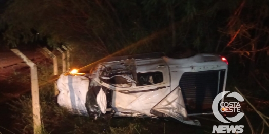 Motorista fica ferido em acidente envolvendo S-10 e trator em Pato Bragado