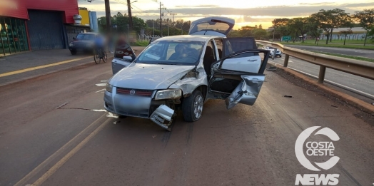 Motorista fura bloqueio policial, mas é preso pela Polícia Militar em Santa Terezinha de Itaipu