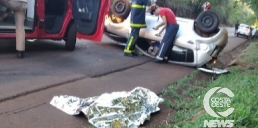 Motorista morre em capotamento na PR 585 em São Pedro do Iguaçu