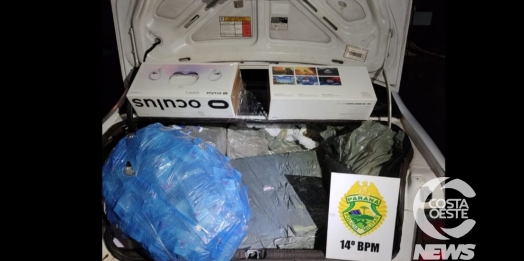 Motorista tenta fuga com contrabando, mas é preso pela ROTAM em Medianeira