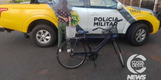 Mulher furta bicicleta e acaba presa pela Polícia Militar de Missal