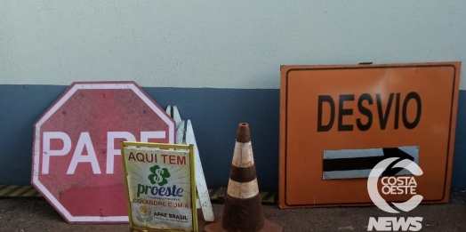 Objetos provenientes de furto são recolhidos pela Polícia Militar em Santa Helena