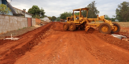Obras da Rua 500 Anos no Caramuru avançam em Itaipulândia
