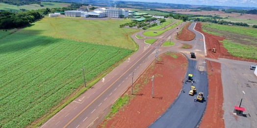 Obras do acesso comercial na PR 497 estão em estágio avançado