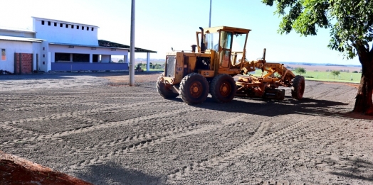 Obras no Centro Comunitário do Caramuru em Itaipulândia seguem cronograma
