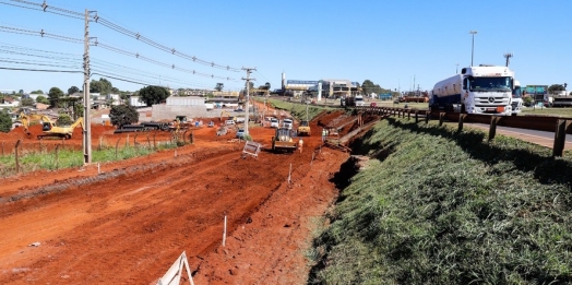 Obras no Trevo Cataratas avançam e se aproximam da segunda etapa