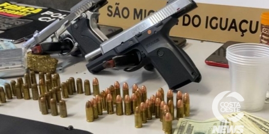 Operação conjunta cumpre mandados de busca e apreende armas, drogas e dinheiro em São Miguel e Itaipulândia