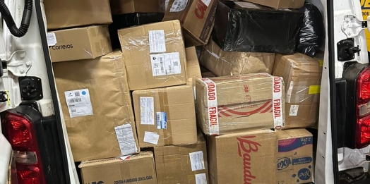 Operação da Receita Federal apreende R$ 100 mil em mercadorias estrangeiras
