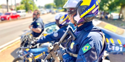 Operação de Motopoliciamento da PRF na Ponte Internacional da Amizade