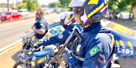 Operação de Motopoliciamento da PRF na Ponte Internacional da Amizade