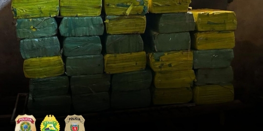 Operação integrada entre PF, PC e PM apreendem uma tonelada de drogas em São Miguel do Iguaçu