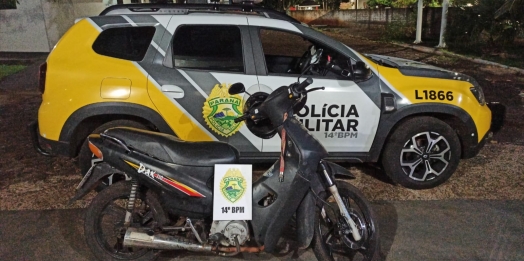 Operação Medianeira em Foco recupera moto roubada e prende um indivíduo