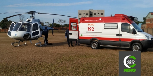 Paciente com suspeita de infarto é transferido de Santa Helena para Cascavel