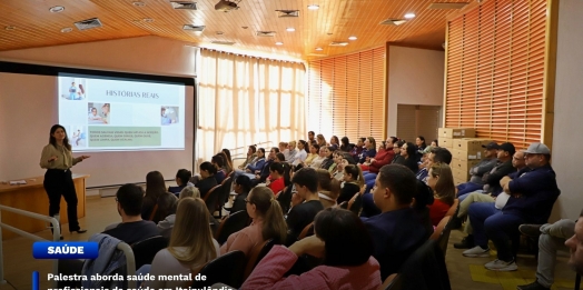 Palestra aborda saúde mental de profissionais da saúde em Itaipulândia