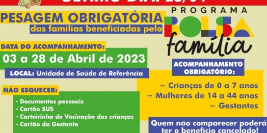 Pesagem do programa Bolsa Família termina nesta sexta (28) em São Miguel do Iguaçu