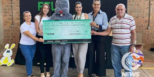 Pestalozzi recebe do SICOOB doação de R$ 9,7 mil em São Miguel do Iguaçu