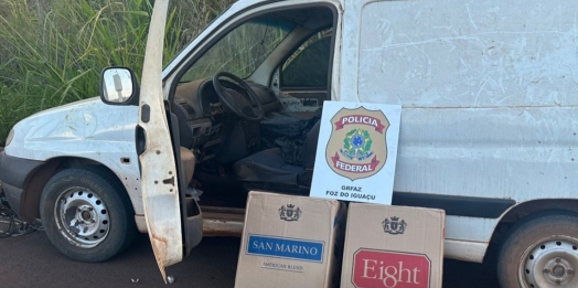 PF apreende veículo carregado com caixar de cigarros contrabandeados em Ramilândia