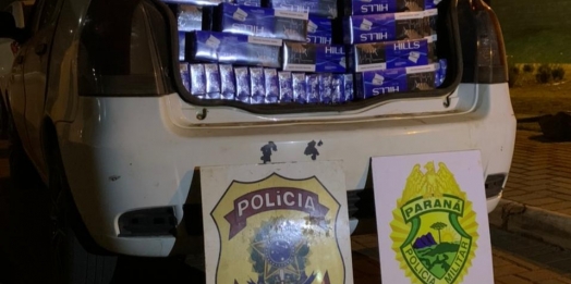PF, BPFRON e BOPE apreendem veículo carregado com cigarros contrabandeados