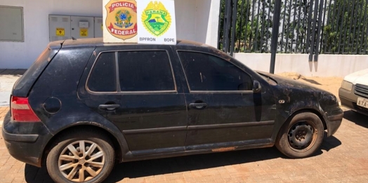 PF e BPFRON apreende comboio de quatro veículos carregados com contrabando