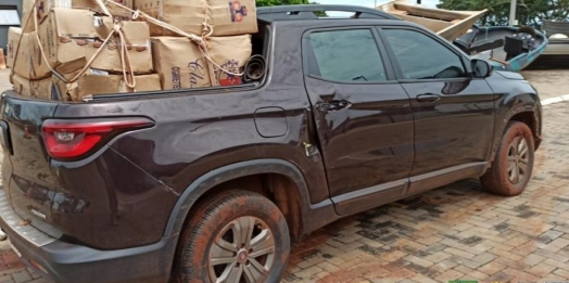 PF e BPFRON apreendem comboio de veículos com carregamento milionário em Guaíra