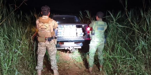 PF e BPFRON apreendem quase meia tonelada de droga em Santa Helena