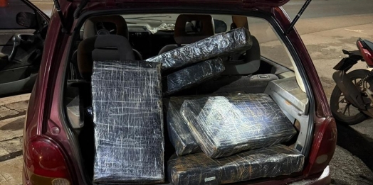 PF e BPFRON apreendem veículos e mais de uma tonelada de droga em Santa Helena