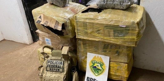 PF e BPFRON prendem duas pessoas com fardos de maconha em Foz do Iguaçu