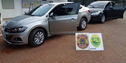 PF e BPFRON realizam apreensão de dois veículos preparados para transporte de ilícitos