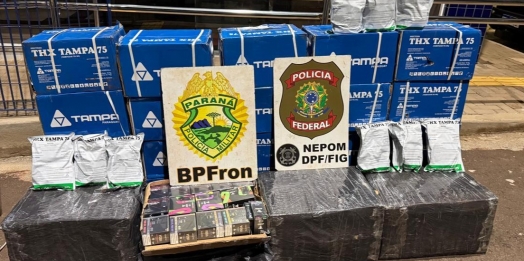 PF e PM apreendem agrotóxicos proibidos e cigarros eletrônicos em Itaipulâdia