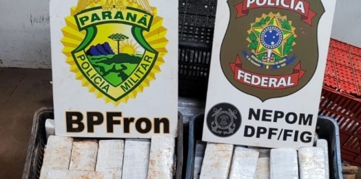PF e PM apreendem fardos de droga nas margens do Lago de Itaipu