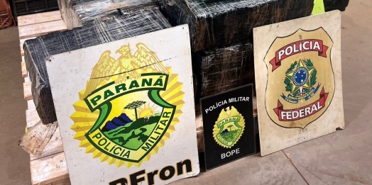 PF e Polícia Militar apreendem mais de 200 kg de maconha às margens do Rio Paraná, em Foz do Iguaçu