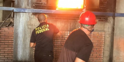 PF incinera mais de três toneladas de drogas em Foz do Iguaçu